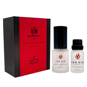 RawChemistry Pheromone Infused Cologne Gift Set front view