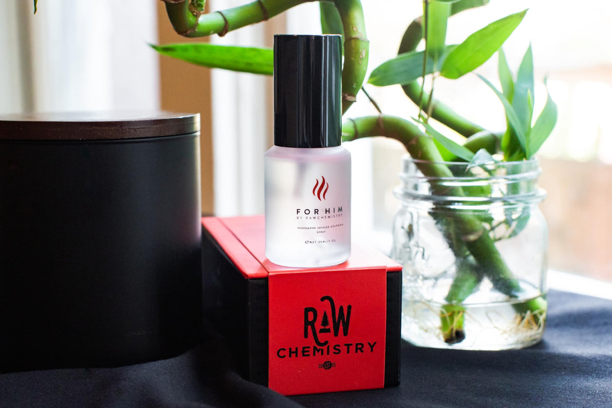 RawChemistry Pheromone Infused Men's Cologne 1 oz lifestyle scene