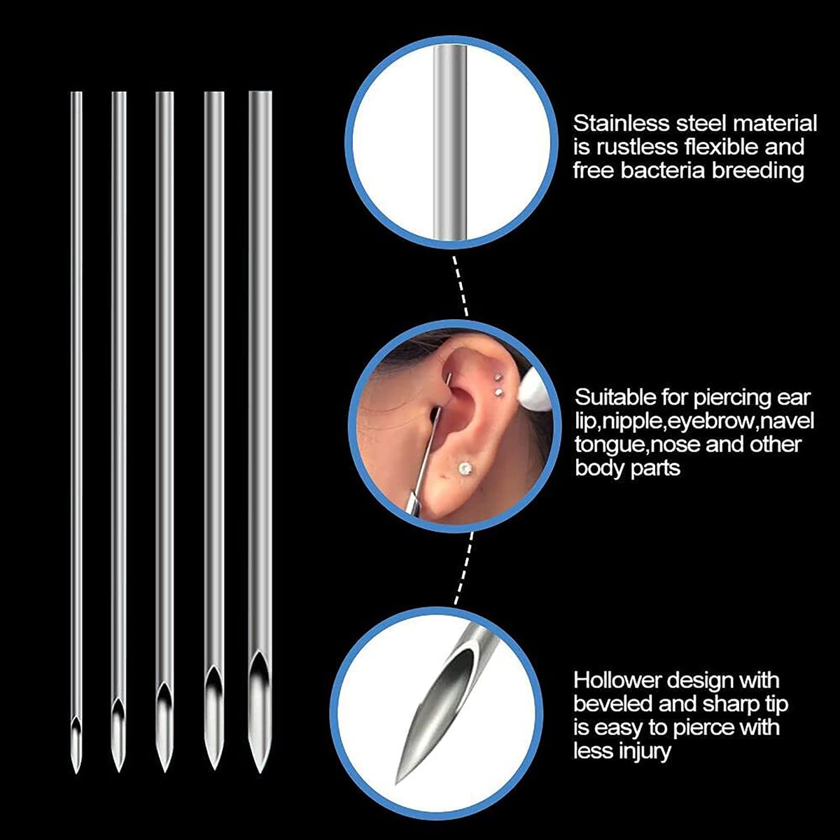 Rayyl disposable piercing clamps for safe use