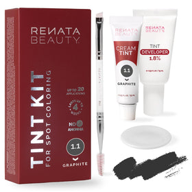 RB RENATA BEAUTY Tint Kit Graphite front view with cream developer