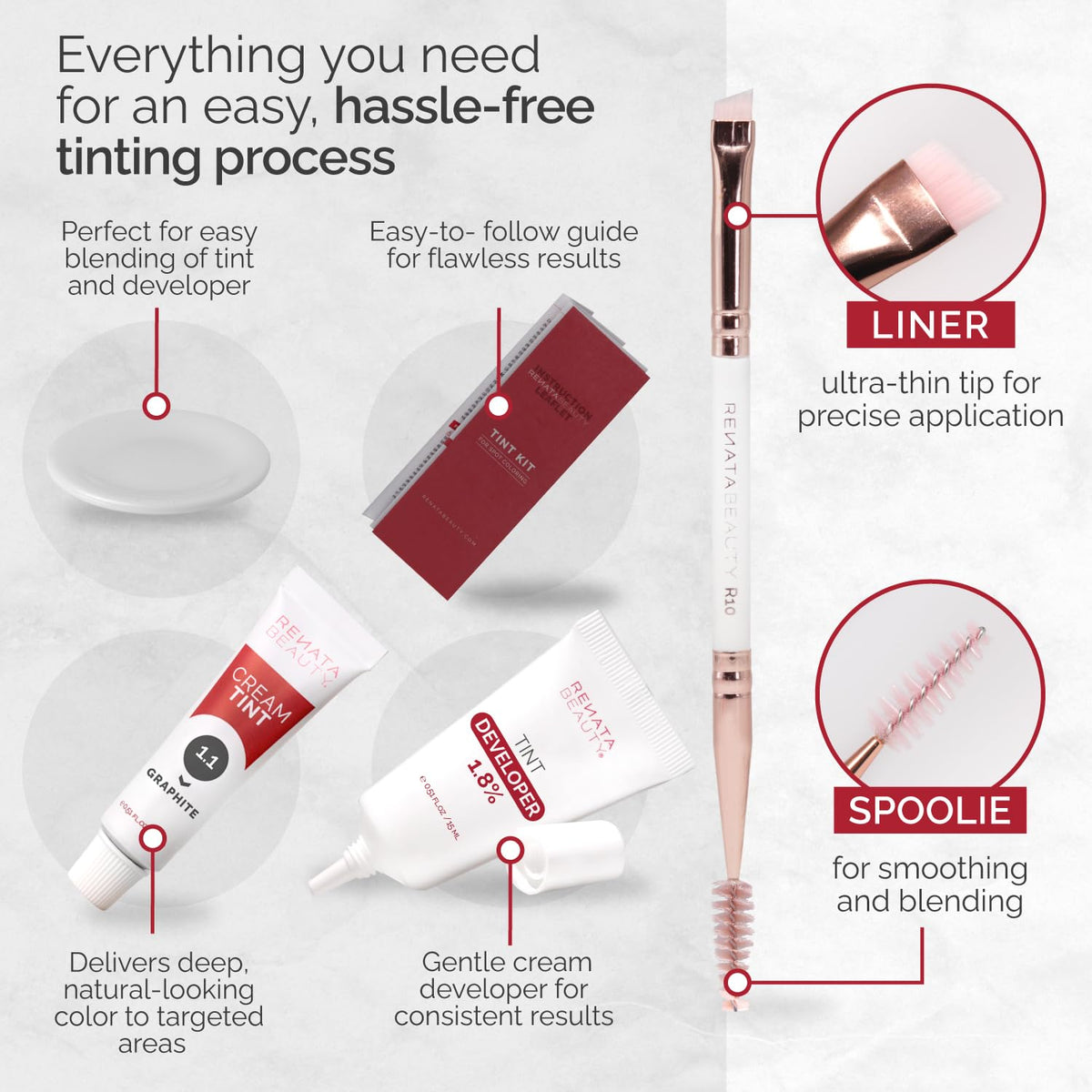 RB RENATA BEAUTY Tint Kit showing hair dye cream texture