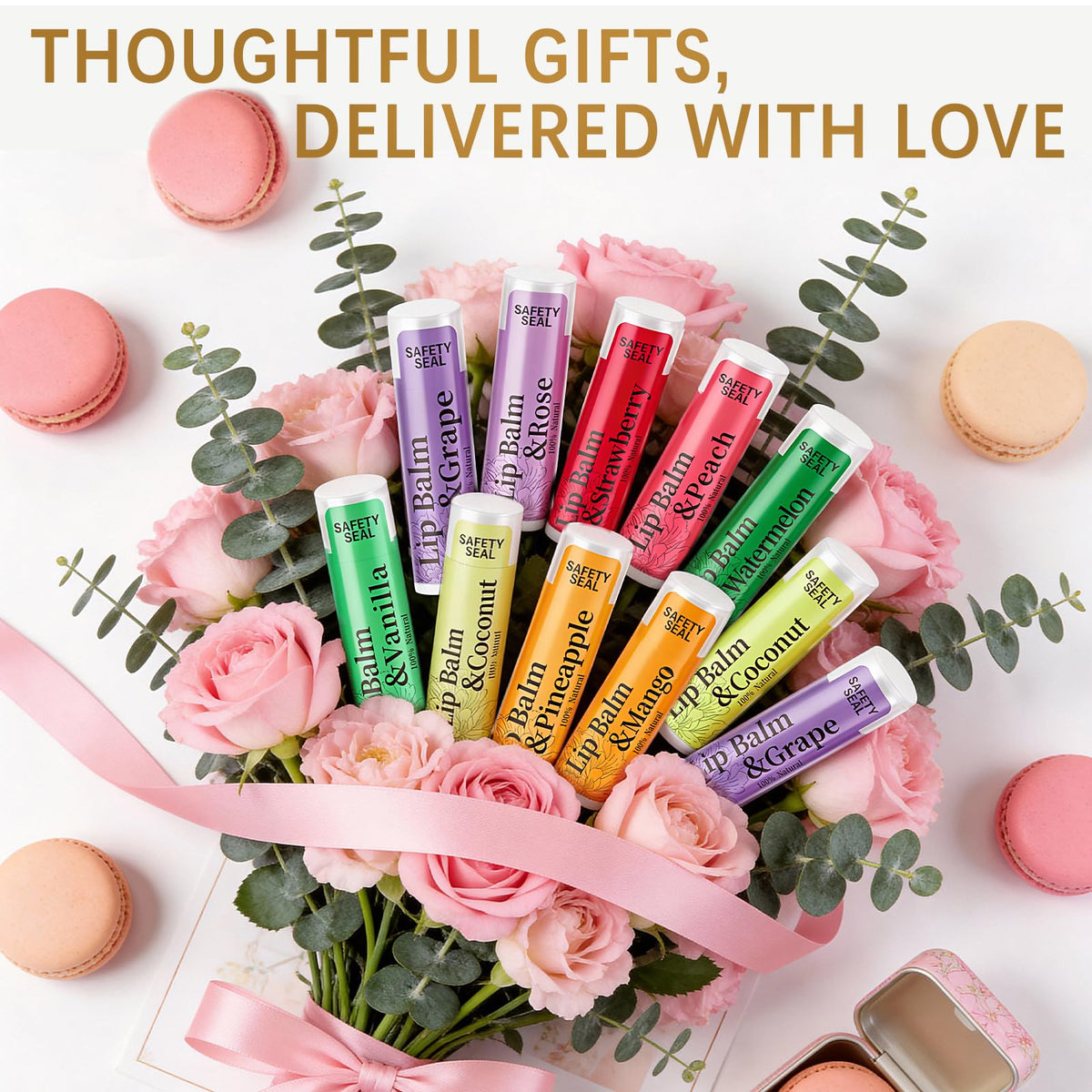 RBUGR Lip Balm being applied on lips