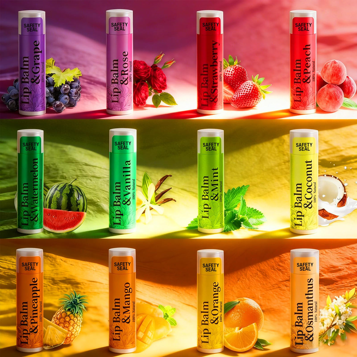 RBUGR Lip Balm in vibrant packaging