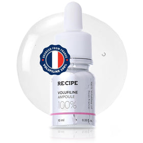 RE:CIPE Volufiline 100% Ampoule front view with dropper