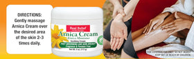 Real Relief Arnica Cream unscented application