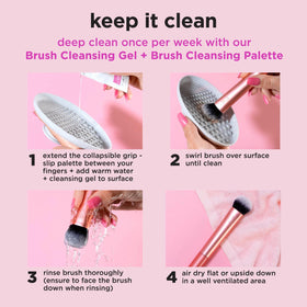 Real Techniques Brightening Concealer Brush RT 242 alongside other makeup tools