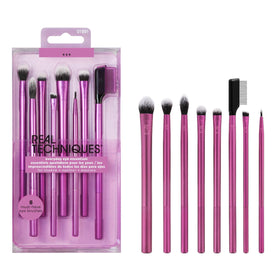 Real Techniques Everyday Eye Essentials Makeup Brush Set front view