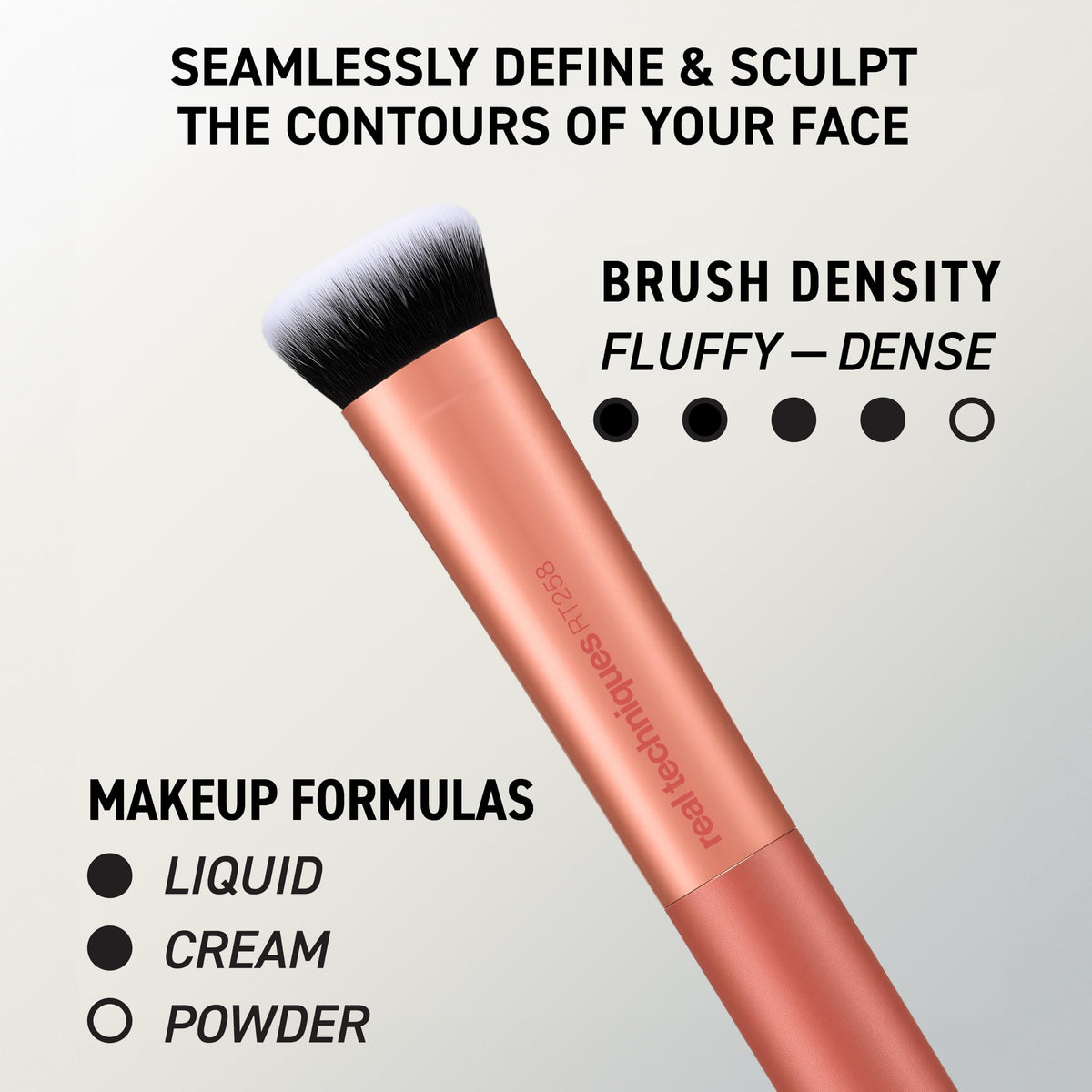 Real Techniques Face Base Set all brushes displayed together