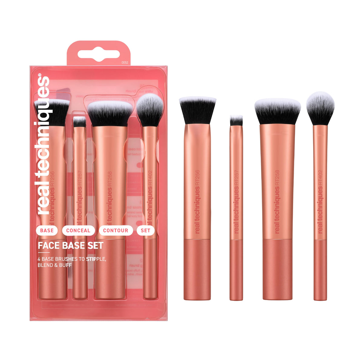 Real Techniques Face Base Set RT 256 Ultra Buff Brush front view