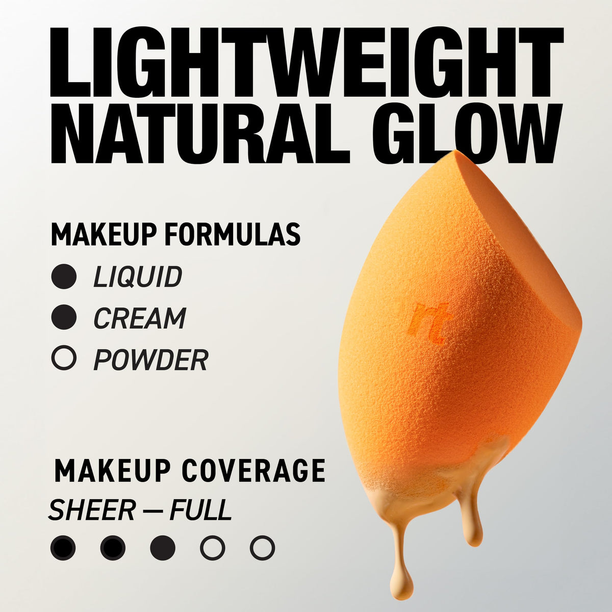 Real Techniques Miracle Complexion Sponge in use applying foundation