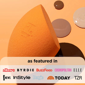 Real Techniques Miracle Complexion Sponge in use on a model's face