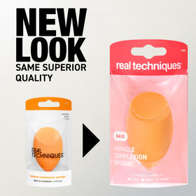 Real Techniques Miracle Complexion Sponge set on a vanity
