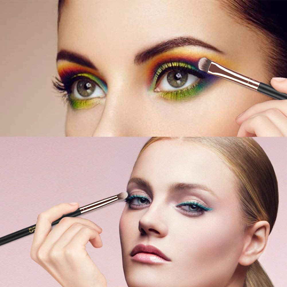 Real wood handle of MSQ eye makeup brush