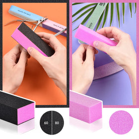 Rectangular nail buffer blocks in TsMADDTs kit