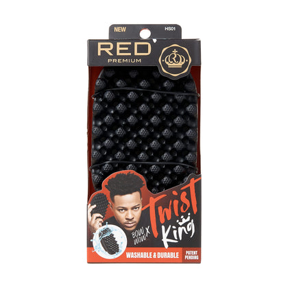Red by Kiss Bowwow Twist King Comb Brush front view