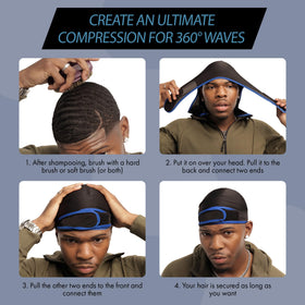 Red by Kiss durag showing snag-free edges
