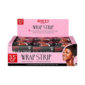 Red by Kiss Hair Wrapping Strip 3.5 inch white strips front view