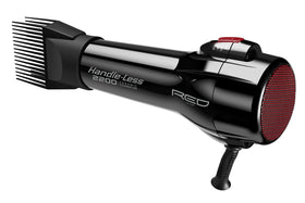 Red by Kiss Handle-Less Hair Dryer with comb attachment