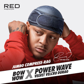 Red by Kiss Premium Bow Wow Durag detail of snag-free edges