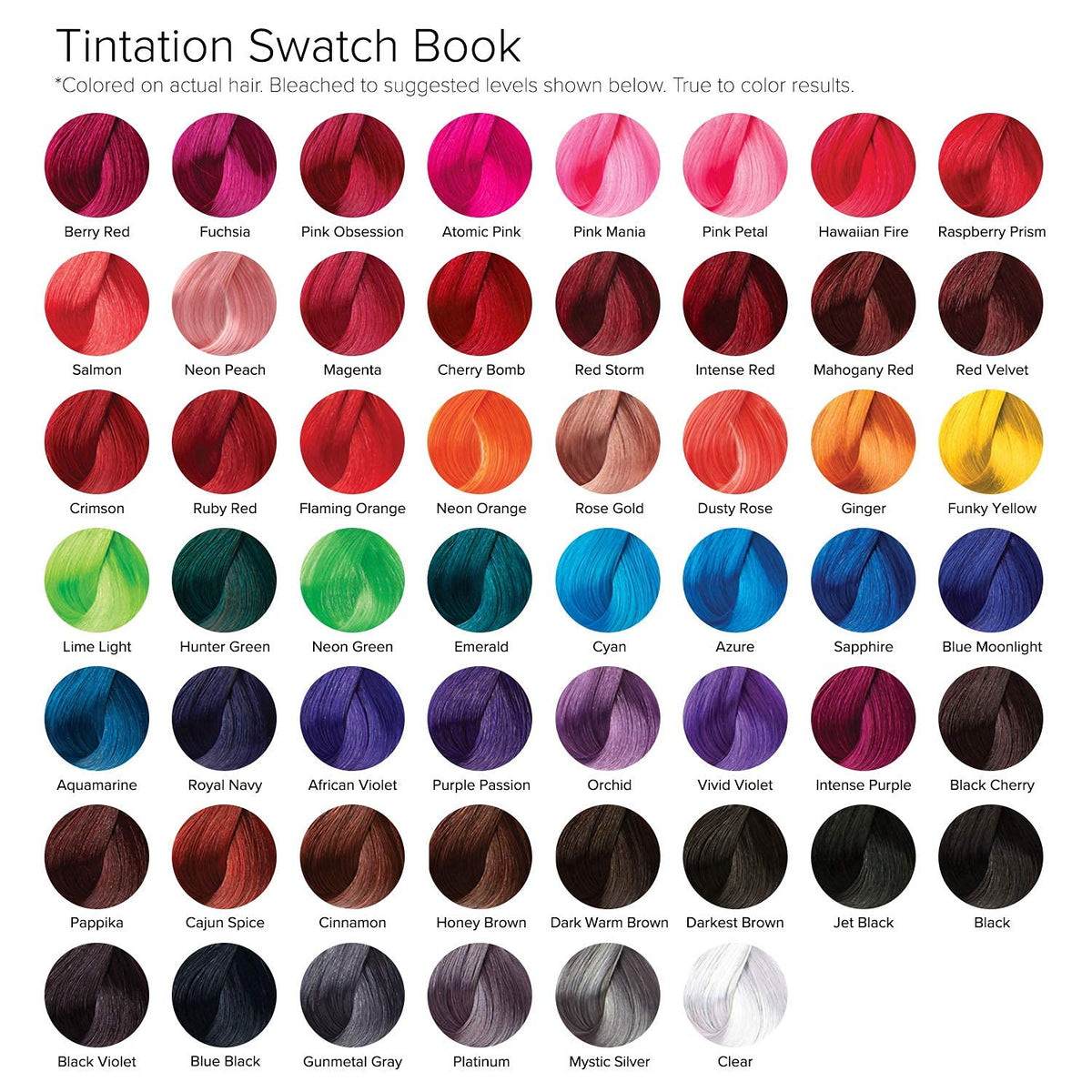 Red By Kiss Tintation Semi-Permanent Hair Color Jet Black with mixing options