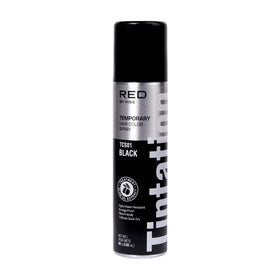 Red by Kiss Tintation Temporary Hair Color Spray in Black, front view