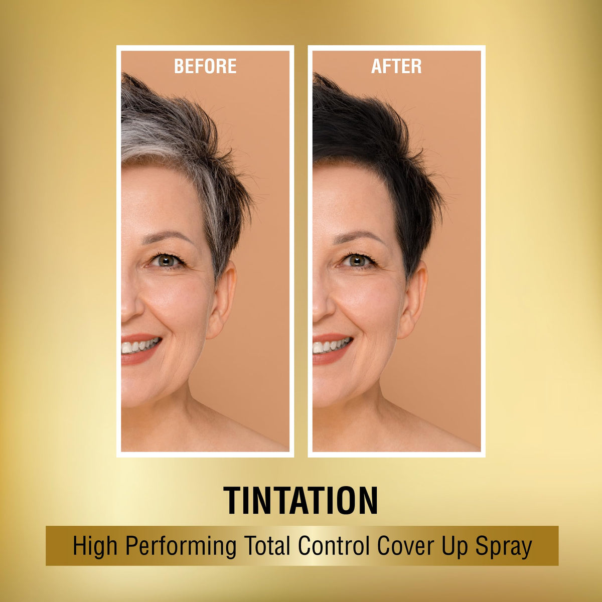 Red by Kiss Tintation Temporary Hair Color Spray packaging with Olive Oil label