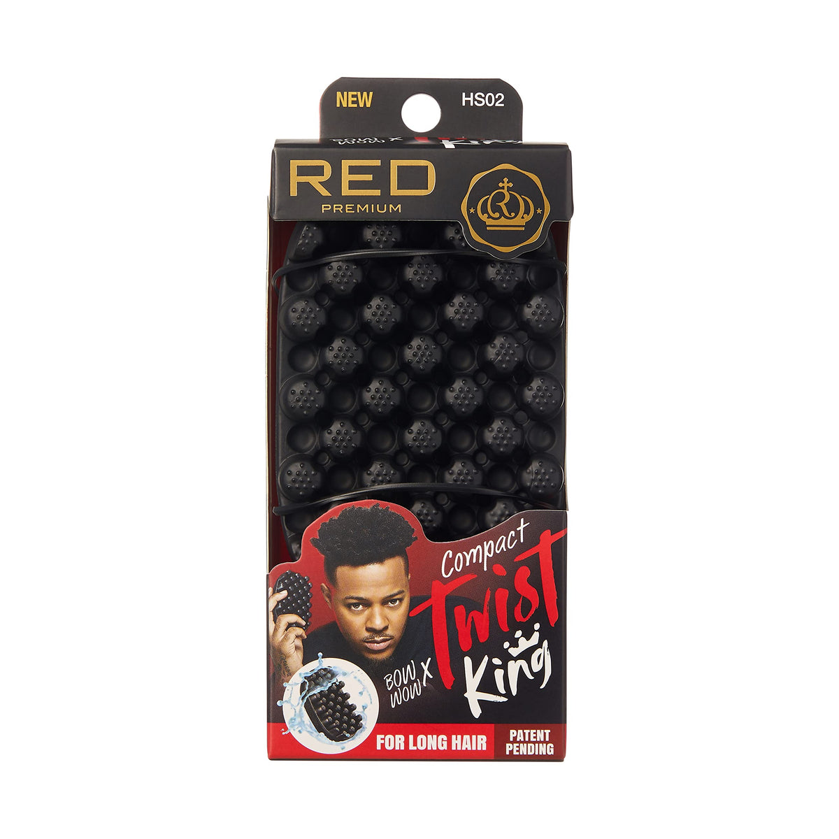 Red by Kiss Twist King Washable Twist Brush front view