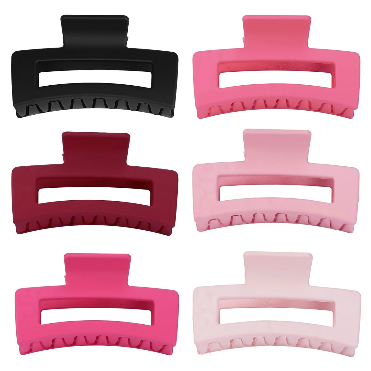 Reddish-pink Sisiaipu hair claw clip on a white background