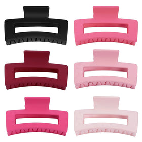 Reddish-pink Sisiaipu hair claw clip on a white background