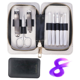 RedFlow 8 in 1 Manicure Set in leather case