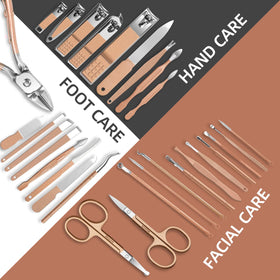 RedFlow manicure set being used for nail care