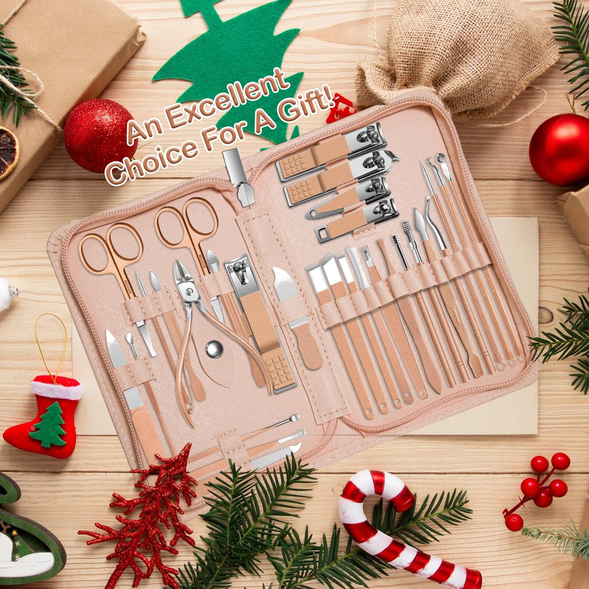 RedFlow manicure set in travel setting