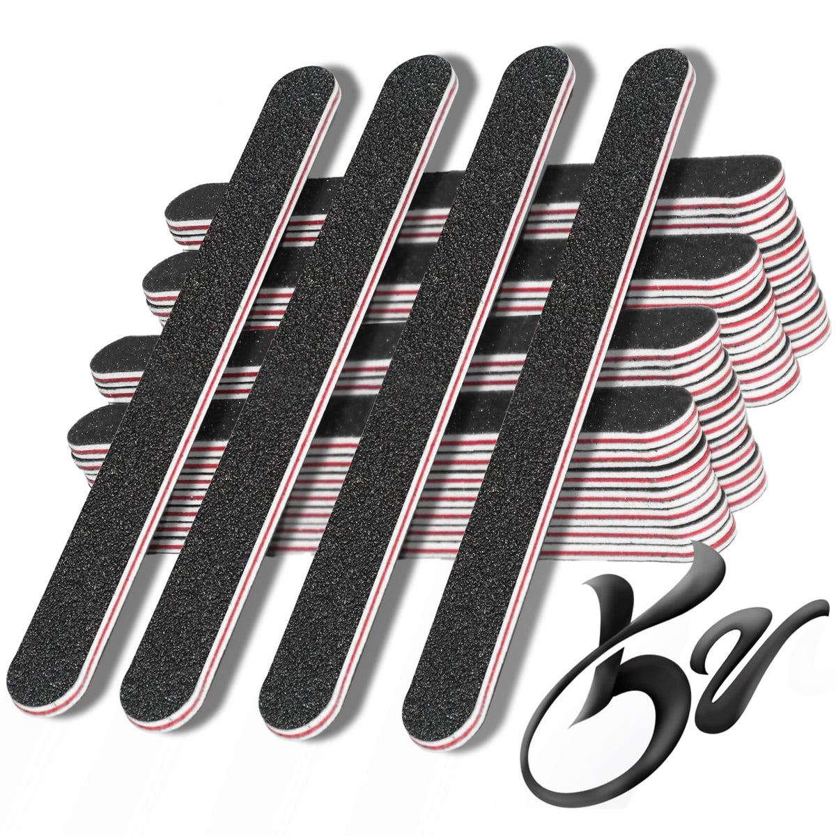 RedFlow Nail Buffer Set 52 double-sided emery boards front view