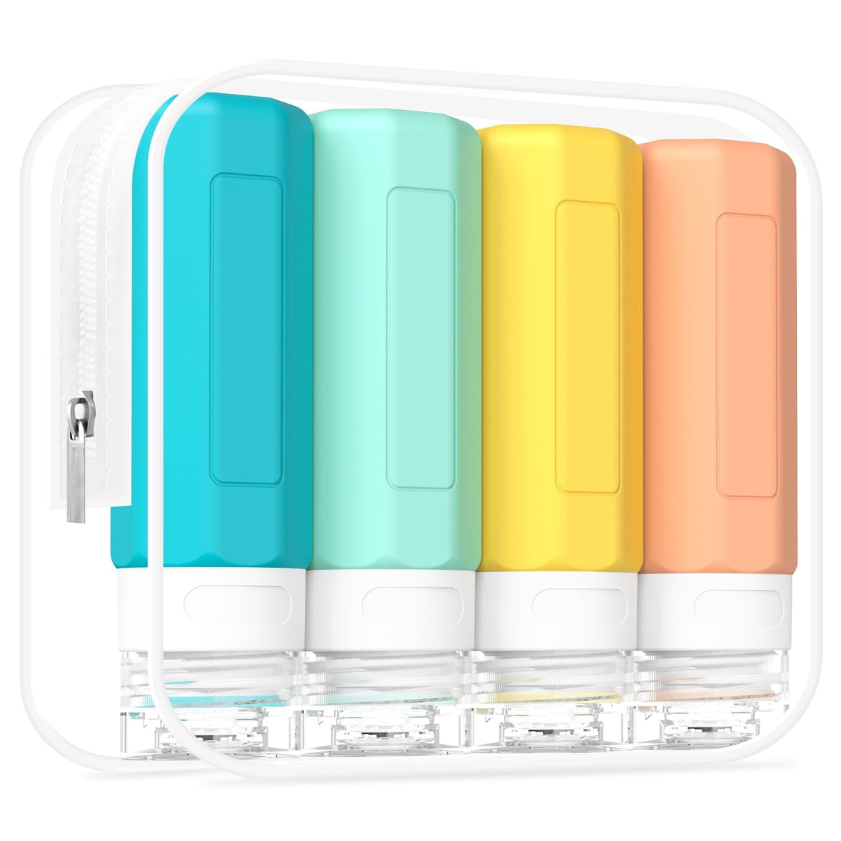 Redfly Travel Bottles for Toiletries 3oz front view