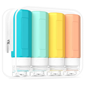 Redfly Travel Bottles for Toiletries 3oz front view