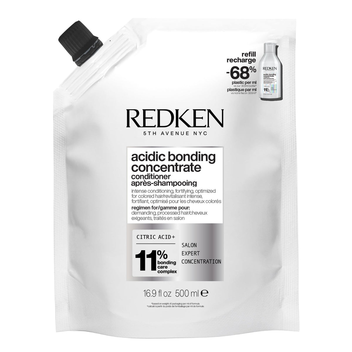 Redken Acidic Bonding Concentrate Conditioner refill bottle front view