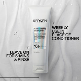 Redken Acidic Bonding Concentrate Mask packaging with ingredients