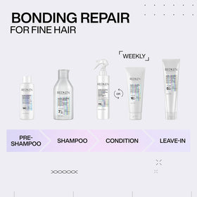 Redken Acidic Bonding Concentrate Shampoo 1.7 fl oz on a vanity