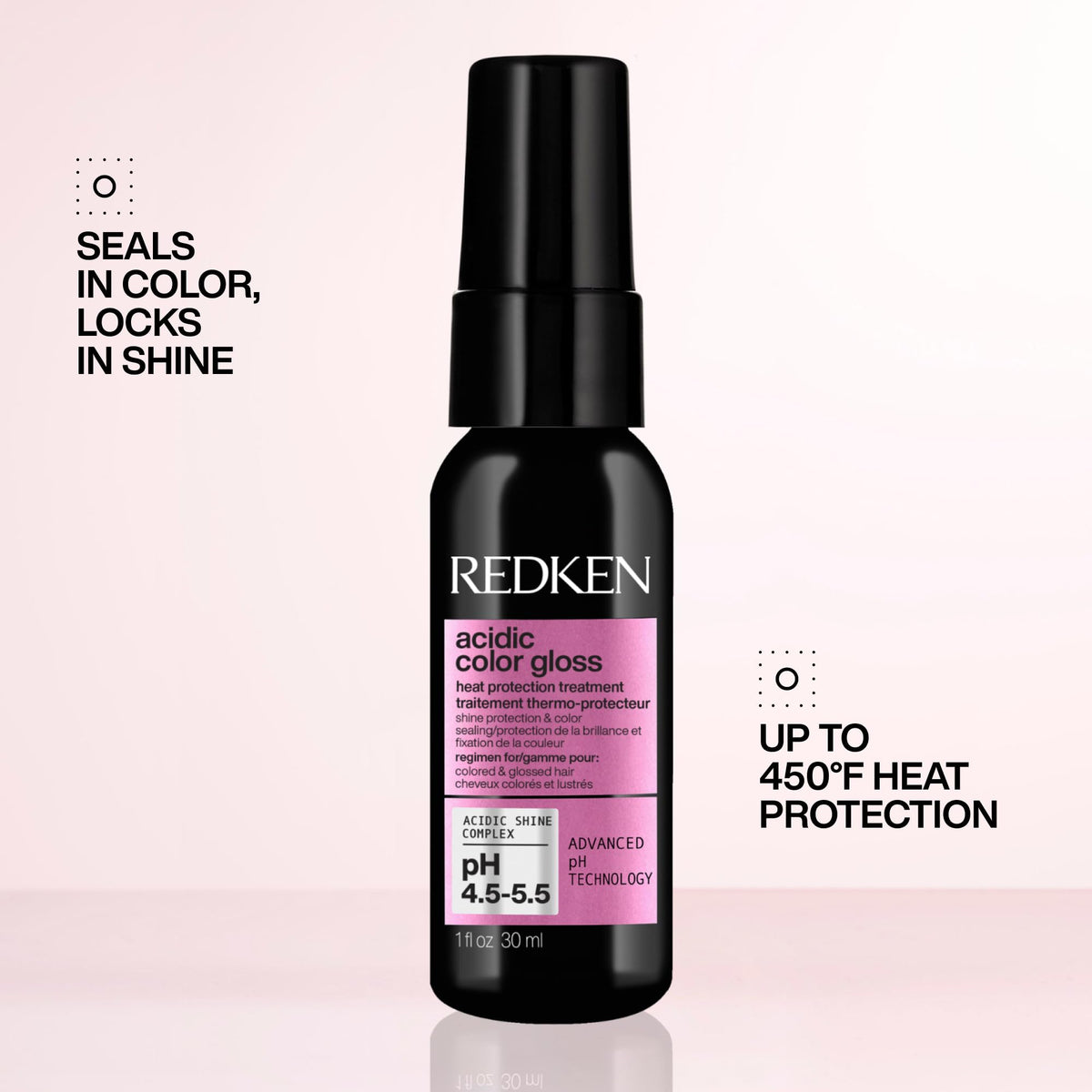 Redken Acidic Color Gloss Leave-In Spray bottle back view