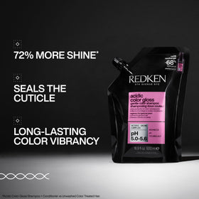 Redken Acidic Color Gloss Shampoo 558g back view