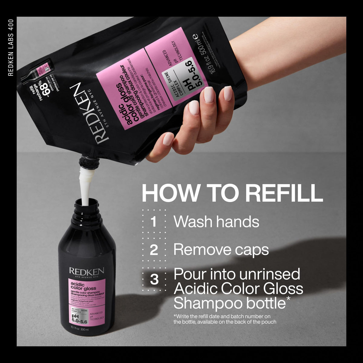 Redken Acidic Color Gloss Shampoo 558g packaging