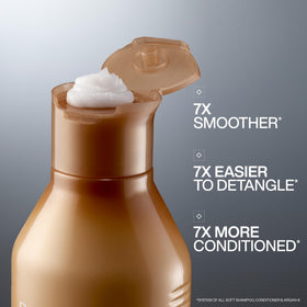 Redken All Soft Conditioner bottle side view