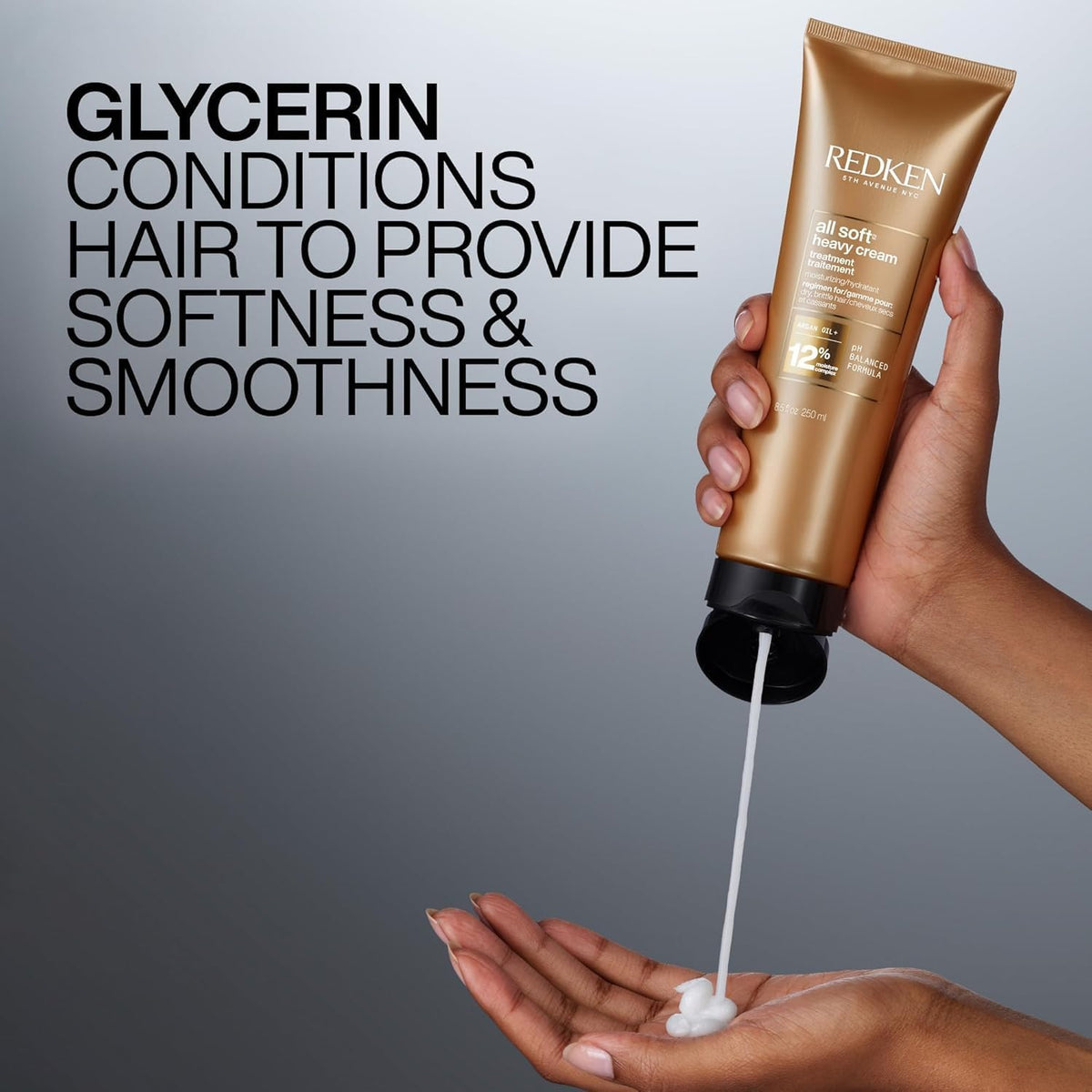 Redken All Soft Heavy Cream Mask with hair care products