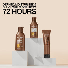 Redken All Soft Mega Curls Conditioner 33.8 Fl Oz in a bathroom setting