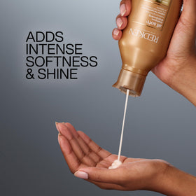 Redken All Soft Shampoo with conditioner bottle