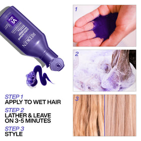 Redken Blondage Purple Shampoo packaging details
