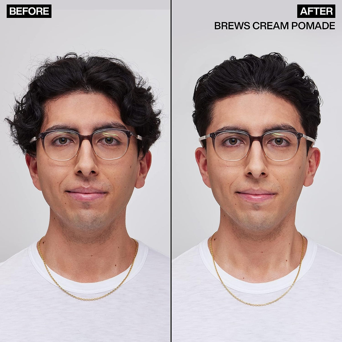 Redken Brews Cream Pomade for Men 3.4 oz with lid open