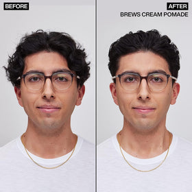 Redken Brews Cream Pomade for Men 3.4 oz with lid open