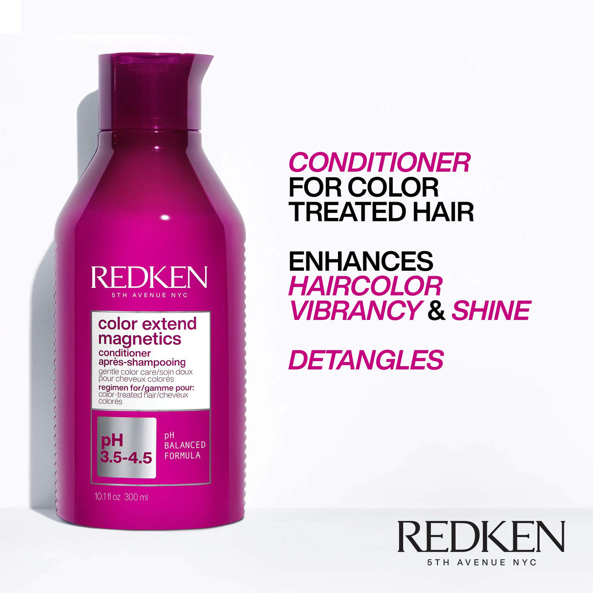 Redken Color Extend Magnetics Conditioner back view with ingredient list