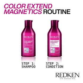 Redken Color Extend Magnetics Shampoo in bathroom setting